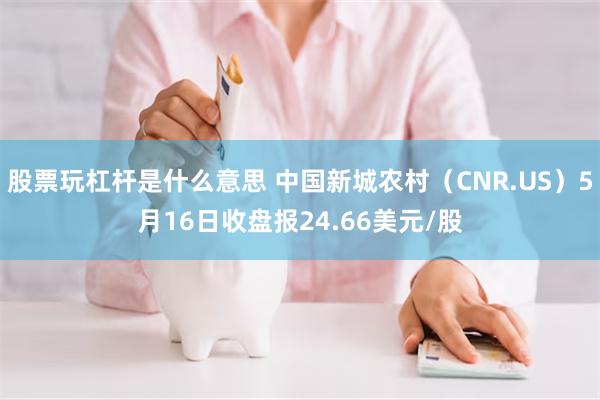 股票玩杠杆是什么意思 中国新城农村（CNR.US）5月16日收盘报24.66美元/股