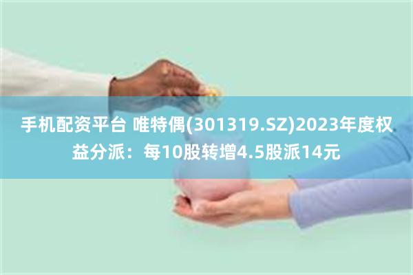 手机配资平台 唯特偶(301319.SZ)2023年度权益分派：每10股转增4.5股派14元