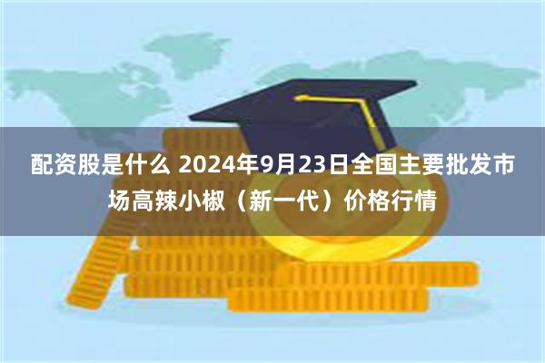 配资股是什么 2024年9月23日全国主要批发市场高辣小椒（新一代）价格行情