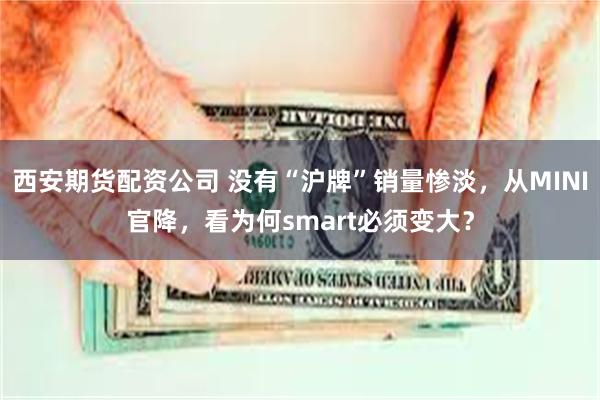 西安期货配资公司 没有“沪牌”销量惨淡，从MINI官降，看为何smart必须变大？