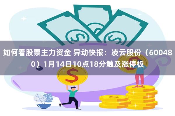 如何看股票主力资金 异动快报：凌云股份（600480）1月14日10点18分触及涨停板